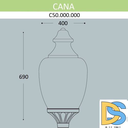 Уличный светильник Fumagalli Cana C50.000.000.AYE27