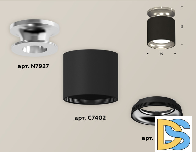 Накладной светильник Ambrella Light Techno XS7402080 (N7927, C7402, N7023)