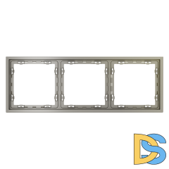 Рамка пластиковая VOLTUM S70 на 3 поста, (шелк)