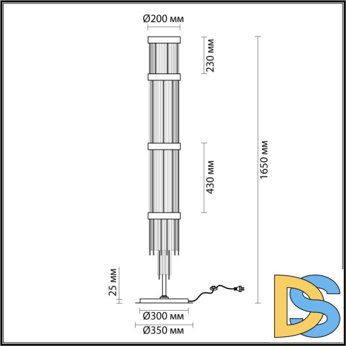 Торшер Odeon Light York 4788/12F