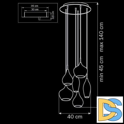 Подвесная люстра Lightstar Pentola 803067
