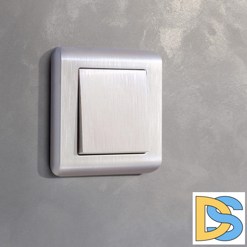 Выключатель одноклавишный Werkel перламутровый рифленый W1110013 4690389160783