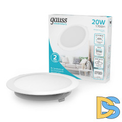 Встраиваемый светильник Gauss Elementary Downlight 997420218