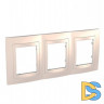 Рамка 3-ая (тройная), Бежевый, серия Unica, Schneider Electric