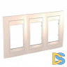 Рамка 3-ая (тройная), Бежевый, серия Unica, Schneider Electric