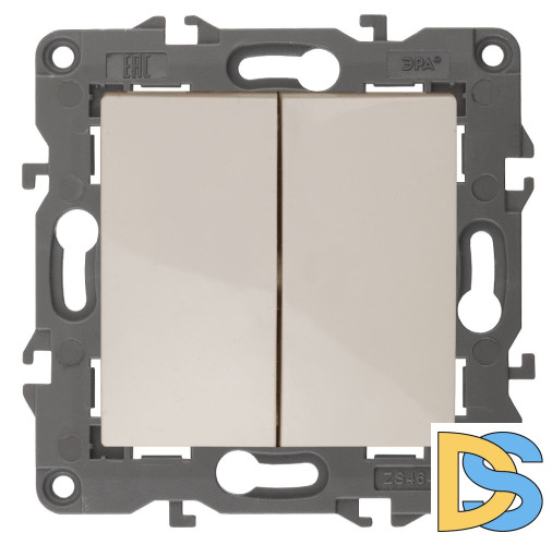 Переключатель двойной Эра 14-1106-02 Б0034244