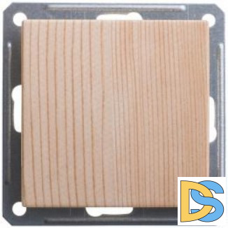 Выключатель 1-клавишный ,проходной (с двух мест) 16А, Сосна (пластик), серия Wessen 59, Schneider Electric