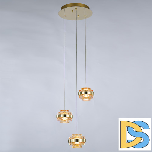 Подвесной светильник Delight Collection MD22030002 MD22030002-3A gold/champagne