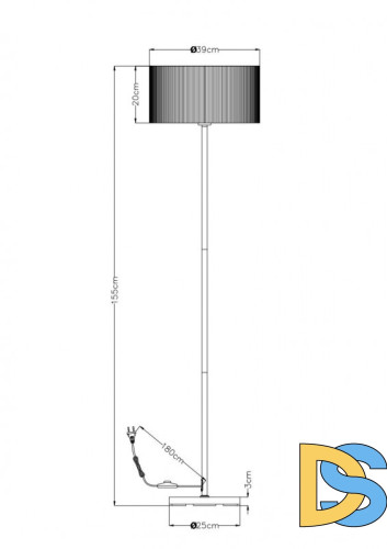 Торшер ARTE Lamp A1021PN-1SS