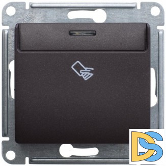 Выключатель карточный для гостиниц, Шоколад, серия Glossa, Schneider Electric