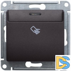 Выключатель карточный для гостиниц, Шоколад, серия Glossa, Schneider Electric