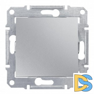 Выключатель 1-клавишный; влагозащищенный IP44, Алюминий, серия Sedna, Schneider Electric