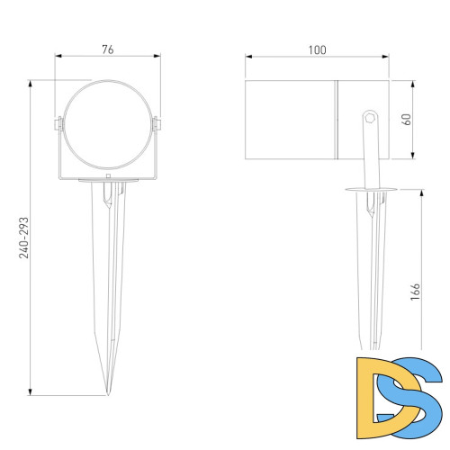 Уличный светильник Elektrostandard Landscape 4690389180958