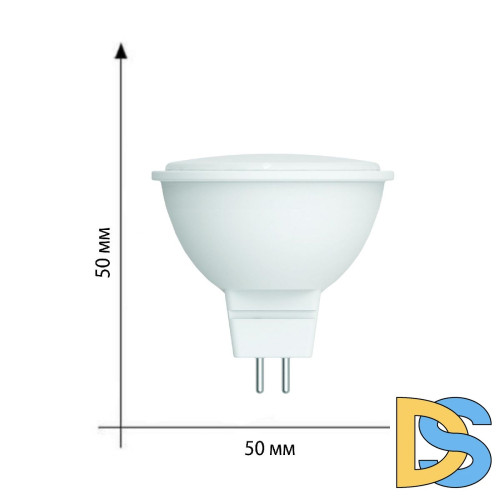 Лампа светодиодная Volpe Optima LED-MR16-5W/3000K/GU5.3/FR/SLS UL-00008838