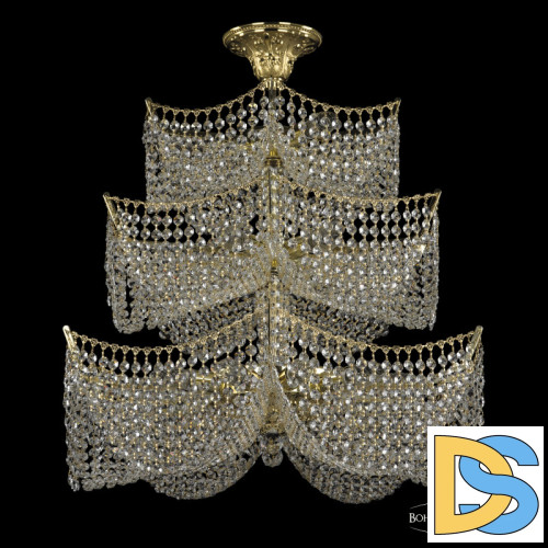 Люстра на штанге Bohemia Ivele Crystal 77181/65/3d G