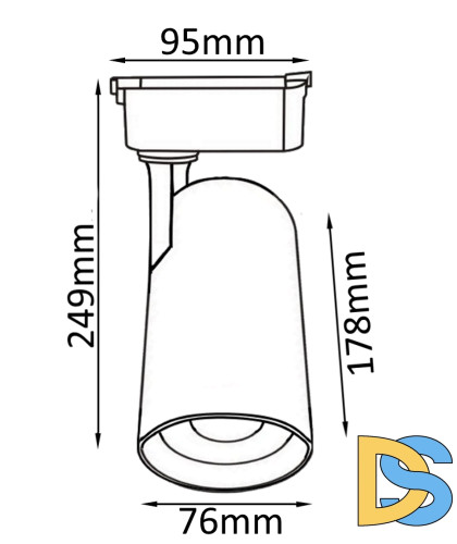 Трековый светильник Crystal Lux CLT 0.31 006 CLT 0.31 006 30W WH