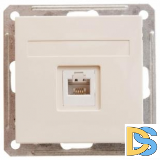 Розетка RJ11 Wessen 59 слоновая кость