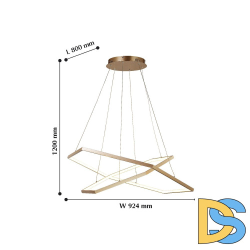Подвесной светодиодный светильник Favourite Hexagon 2103-14P