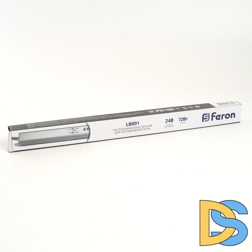 Трансформатор для светодиодной ленты Feron LB001 72В DC24В 3А IP20 48741