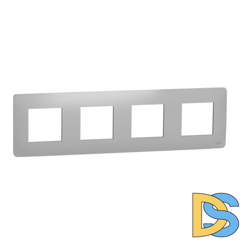 Рамка 4-постовая Schneider Electric Unica New NU200830