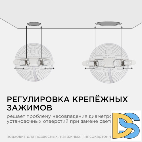 Встраиваемая светодиодная панель безрамочная Apeyron FLP 06-104