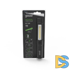 Ручной светодиодный фонарь Gauss от батареек 90х25 200 лм GF109