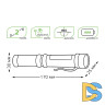 Ручной светодиодный фонарь Gauss от батареек 90х25 200 лм GF109