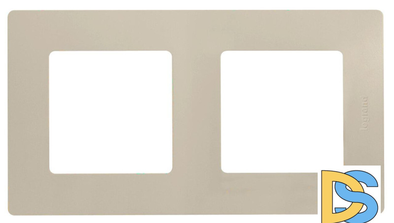 Рамка 2-постовая Legrand Etika слоновая кость 672512