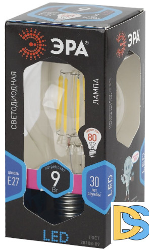 Лампа светодиодная Эра E27 9W 4000K F-LED A60-9W-840-E27 Б0043434