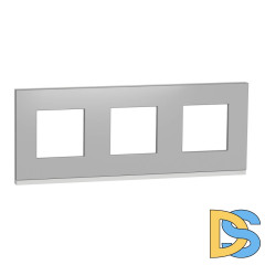 Рамка 3-постовая Schneider Electric Unica New NU600680