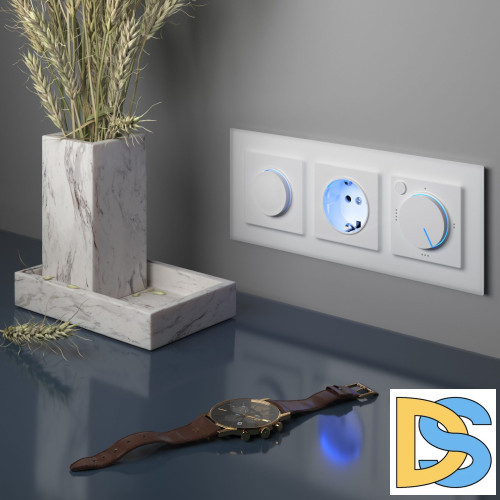 Диммер Werkel с подсветкой (белый) W1142101