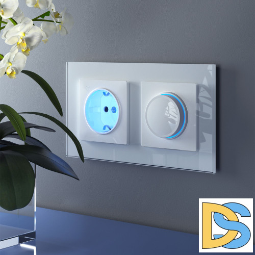 Диммер Werkel с подсветкой (белый) W1142101