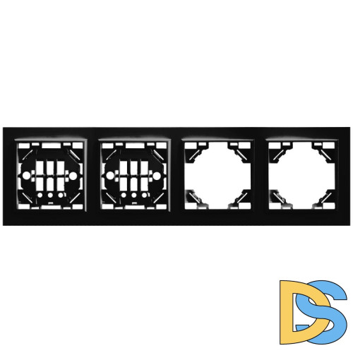 Рамка 4-местная горизонтальная Stekker PFR00-9004-03 39485