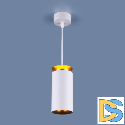 Подвесной светодиодный светильник Elektrostandard DLS021 9+4W 4200К белый матовый/золото 4690389144271