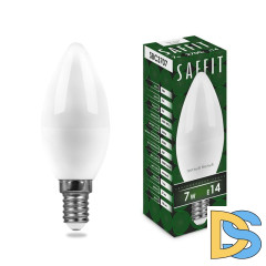 Лампа светодиодная Saffit SBC3707 Свеча E14 7W 2700K 55030