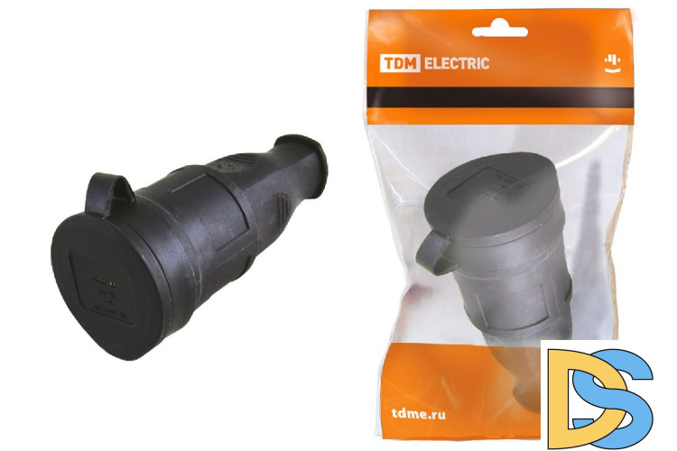 Розетка переносная с заглушкой TDM Electric SQ0612-0002