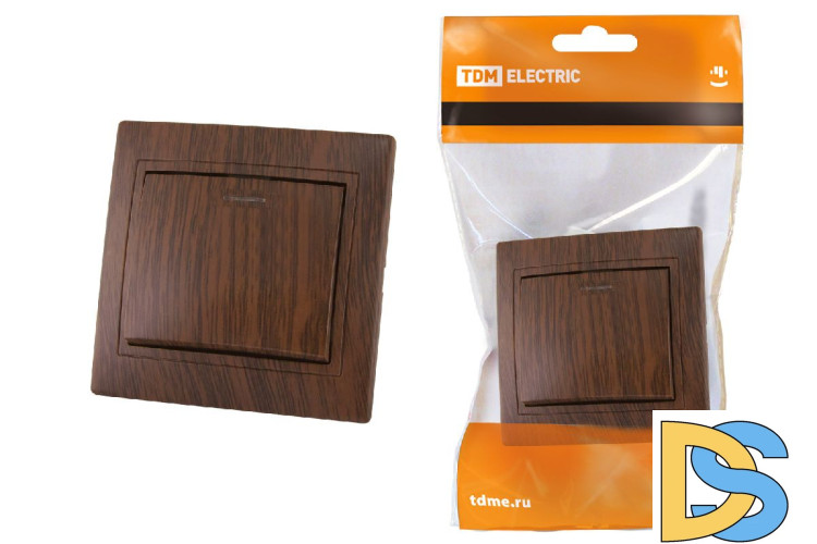 Выключатель одноклавишный с подсветкой Таймыр TDM Electric SQ1814-0304