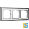 Рамка на 3 поста (хром/белый) W0031331