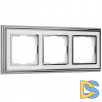 Рамка на 3 поста (хром/белый) W0031331