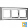 Рамка на 3 поста (хром/белый) W0031331