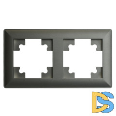 Рамка двухместная Stekker PFR00-7002-06 Катрин 39808