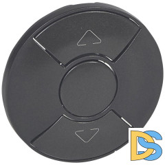 Лицевая панель Legrand Celiane механизма рольставней графит 067955