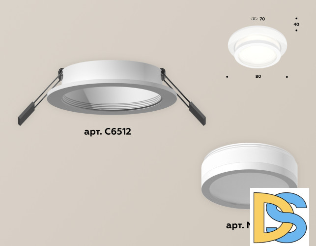 Встраиваемый светильник Ambrella Light Techno Spot XC6512060 (C6512, N6220)