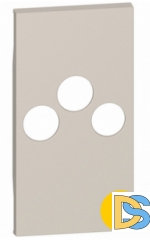 Лицевая панель для розеток TV-R-SAT 2 модуля.Песочный. Btichino Living Now