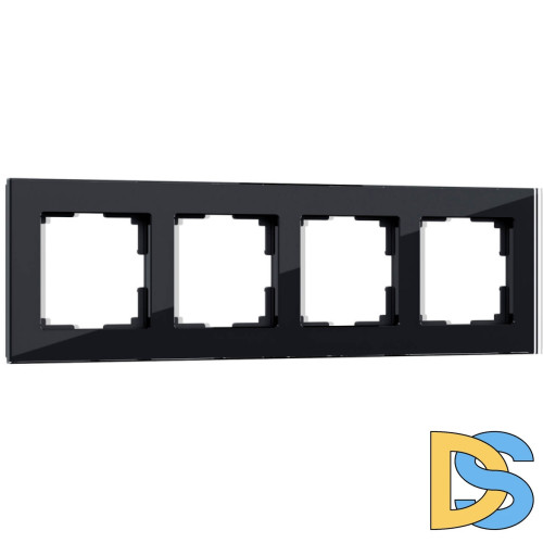 Рамка Werkel Favorit на 4 поста черный W0041108 4690389159954
