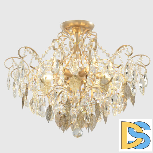 Потолочная люстра Crystal Lux ESMIRALDA PL6 GOLD