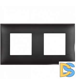 Рамка 2-я Черный/Сатин Btichino Classia