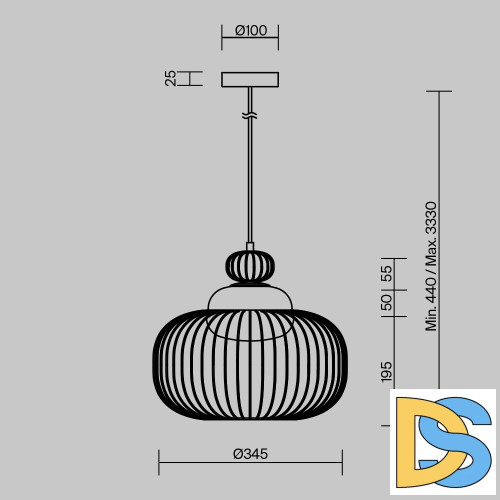 Подвесной светильник Maytoni Levitation MOD376PL-01G