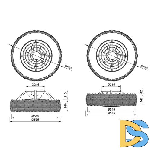 Люстра-вентилятор Mantra Kilimanjaro 8226