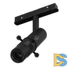 Трековый магнитный светильник Arlight MAG-ORIENT-SPOT-CROP-ZOOM-TC-R35-6W Day4000 (BK, 19-29 deg, 48V) 045066